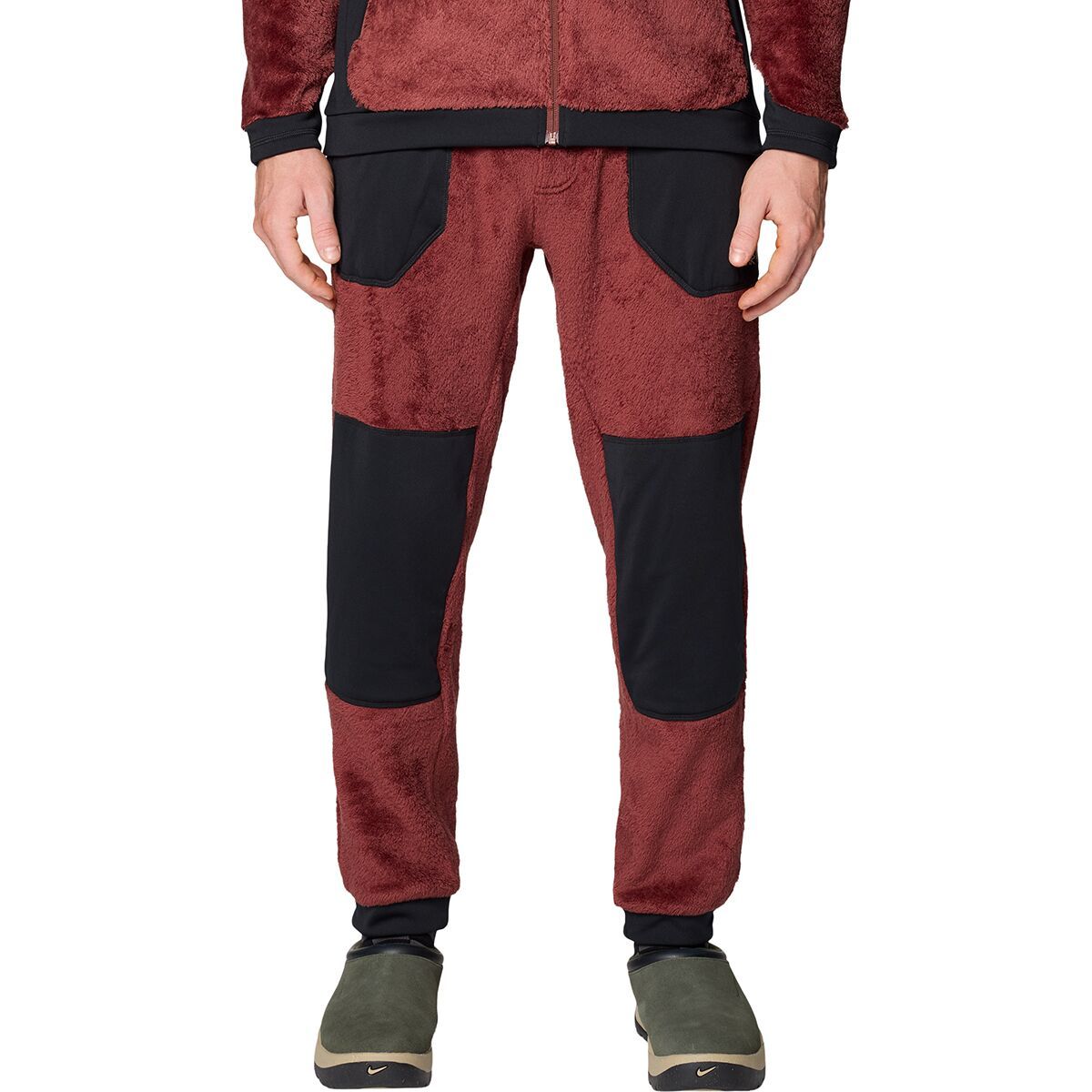 Image of Mountain Hardwear Polartec High Loft Pant - Men's Bourbon Brown/Black, XXL/Reg