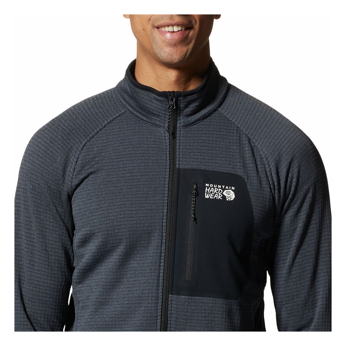 【グレー（07）】POLARTEC POWER GRID Half Zip FORLOH | Polartec Power Grid Half-Zip Midlayer | USA Made
