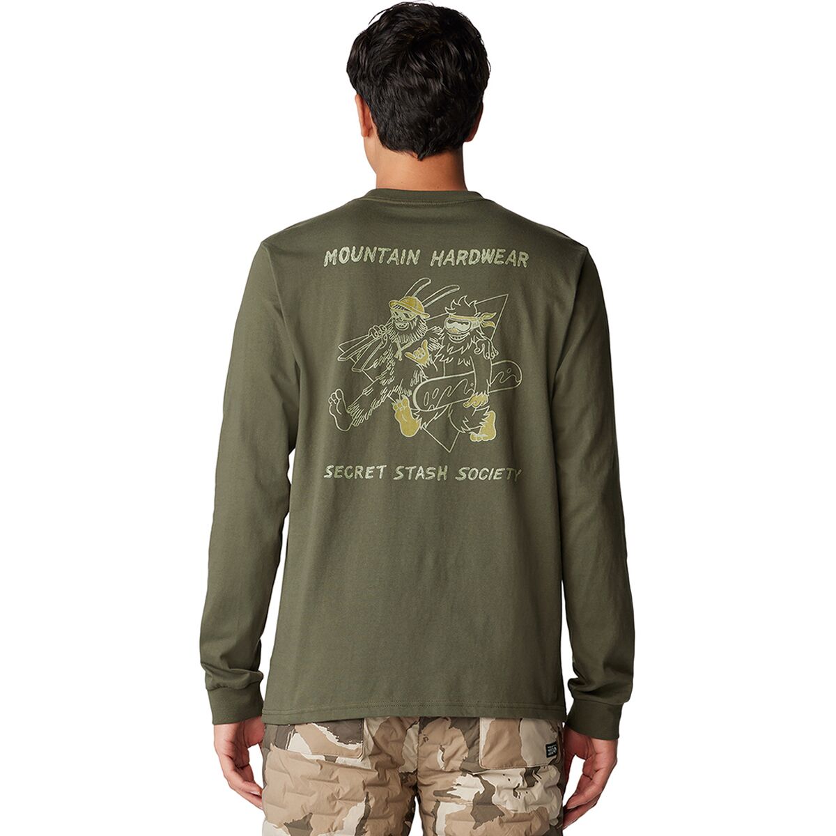 Image of Mountain Hardwear Secret Stash Long-Sleeve T-Shirt - Men's Dark Pine, L