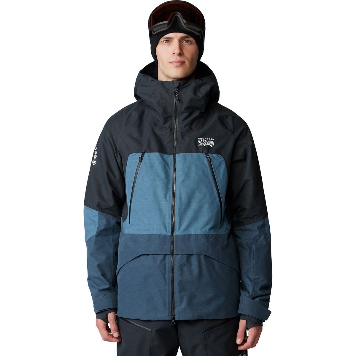 Image of Mountain Hardwear Sky Ridge GORE-TEX Jacket - Men's Montauk Blue/Asiatic Blue/Black, S