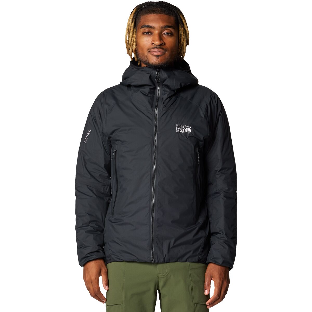 Image of Mountain Hardwear Storm Whisperer Insulated Jacket - Men's Black, XXL