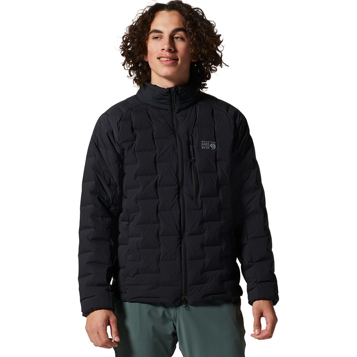 Image of Mountain Hardwear StretchDown Jacket - Men's Black, L