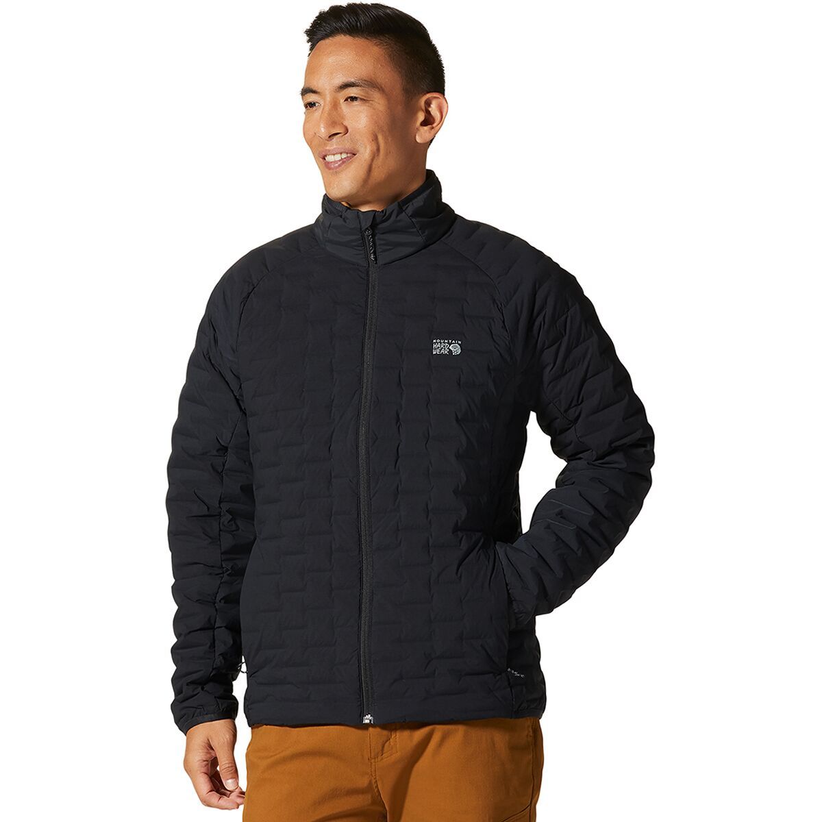 Image of Mountain Hardwear Stretchdown Light Jacket - Men's Black, M