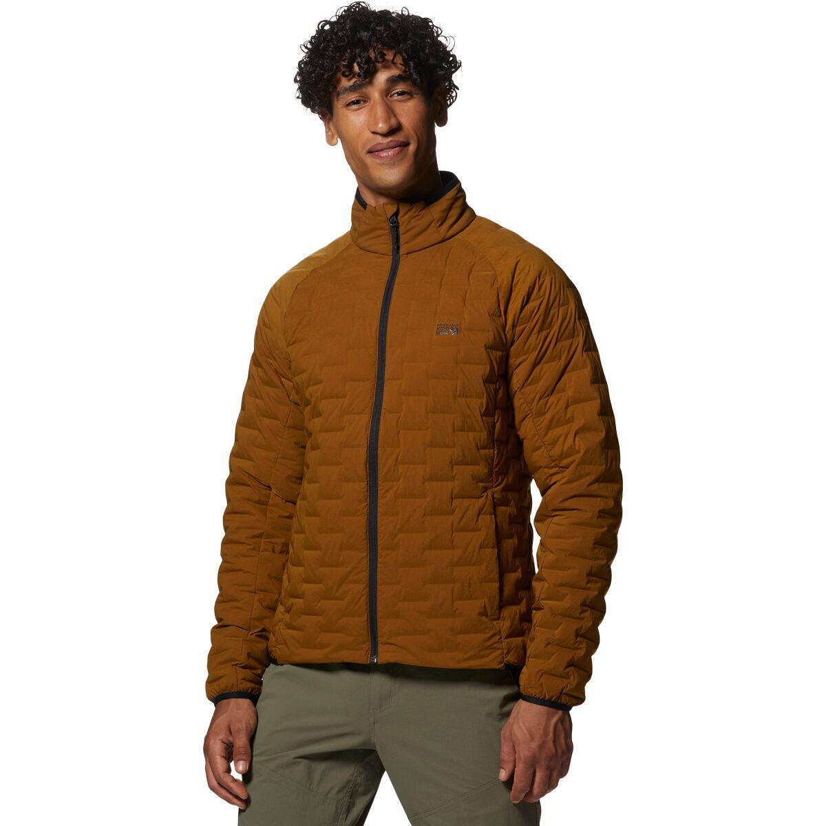 Image of Mountain Hardwear Stretchdown Light Jacket - Men's Golden Brown, L