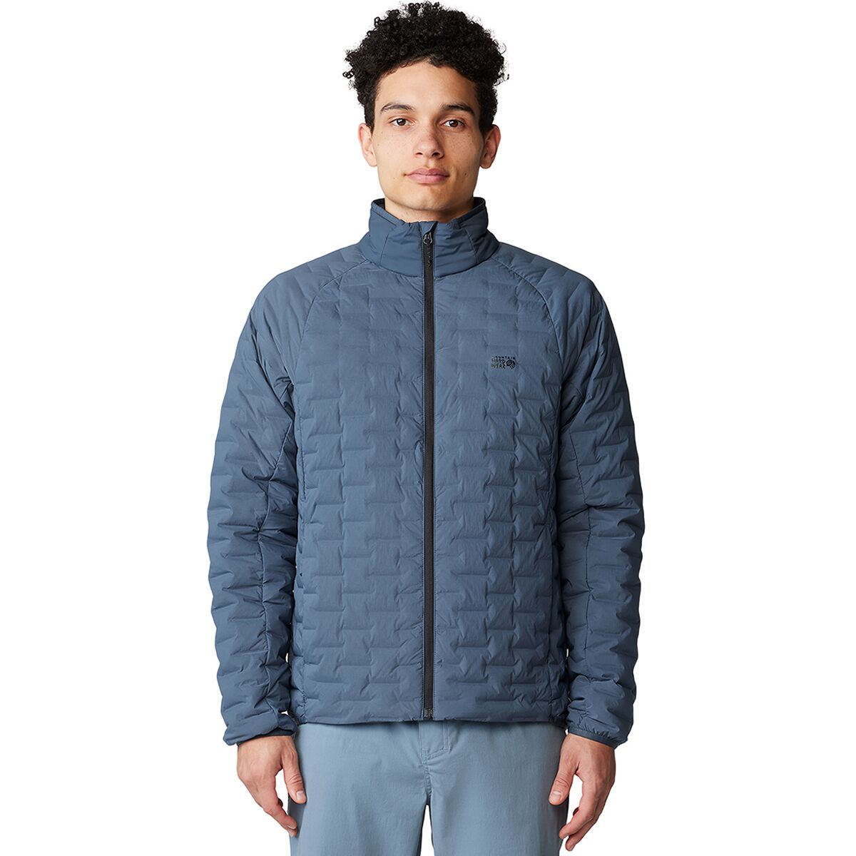 Image of Mountain Hardwear Stretchdown Light Jacket - Men's Montauk Blue, XXL