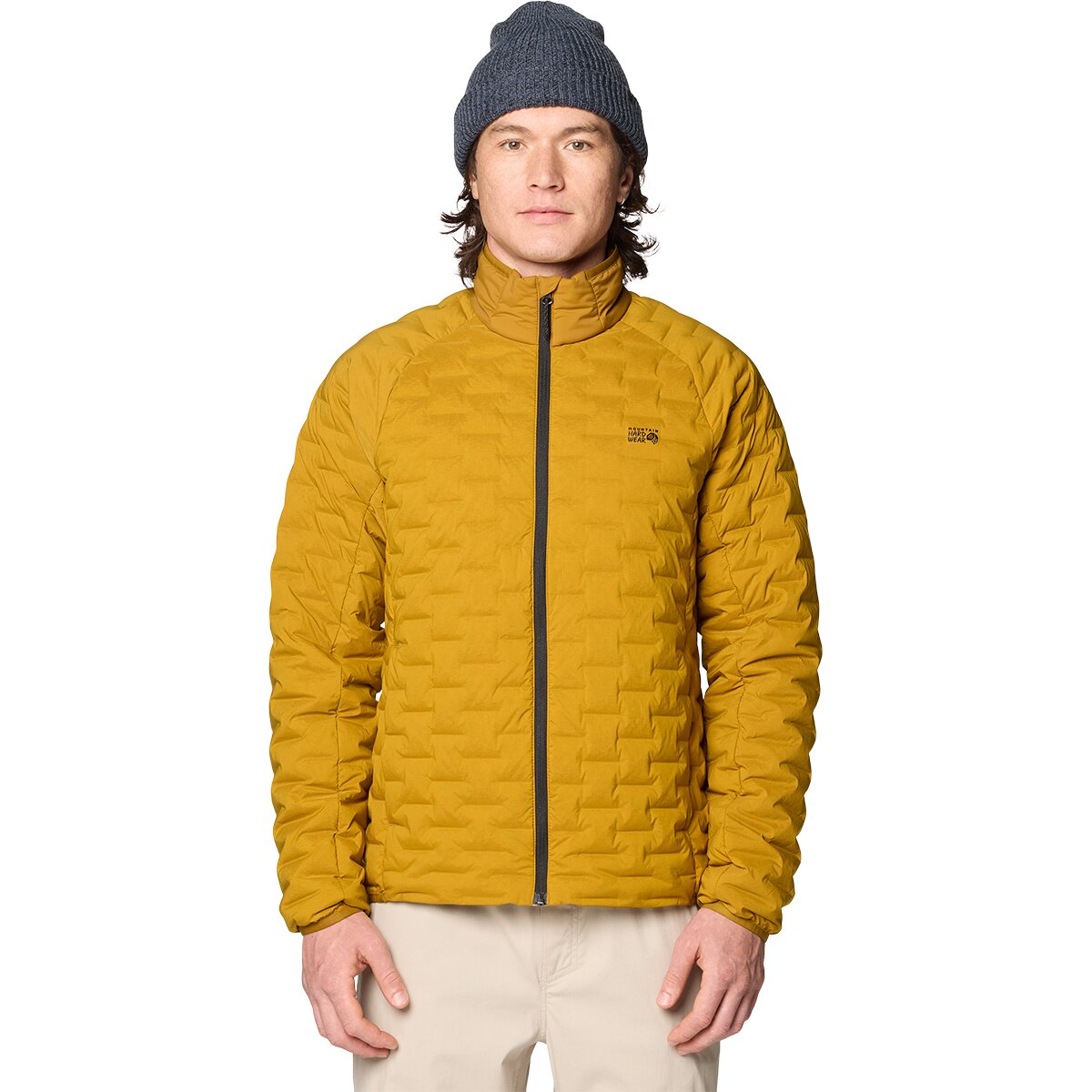 Image of Mountain Hardwear Stretchdown Light Jacket - Men's Olive Gold, L