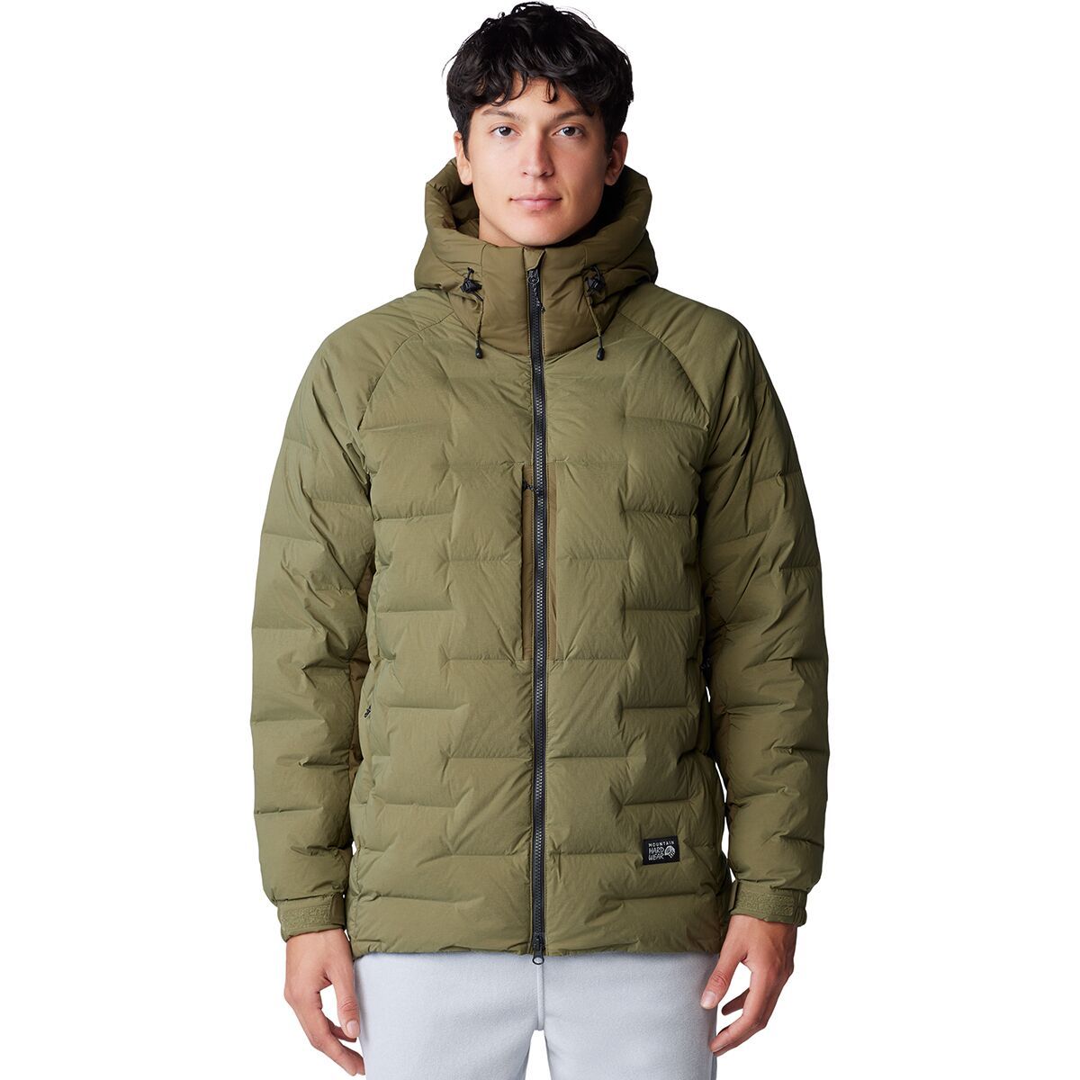 Image of Mountain Hardwear Stretchdown Parka - Men's Combat Green, M