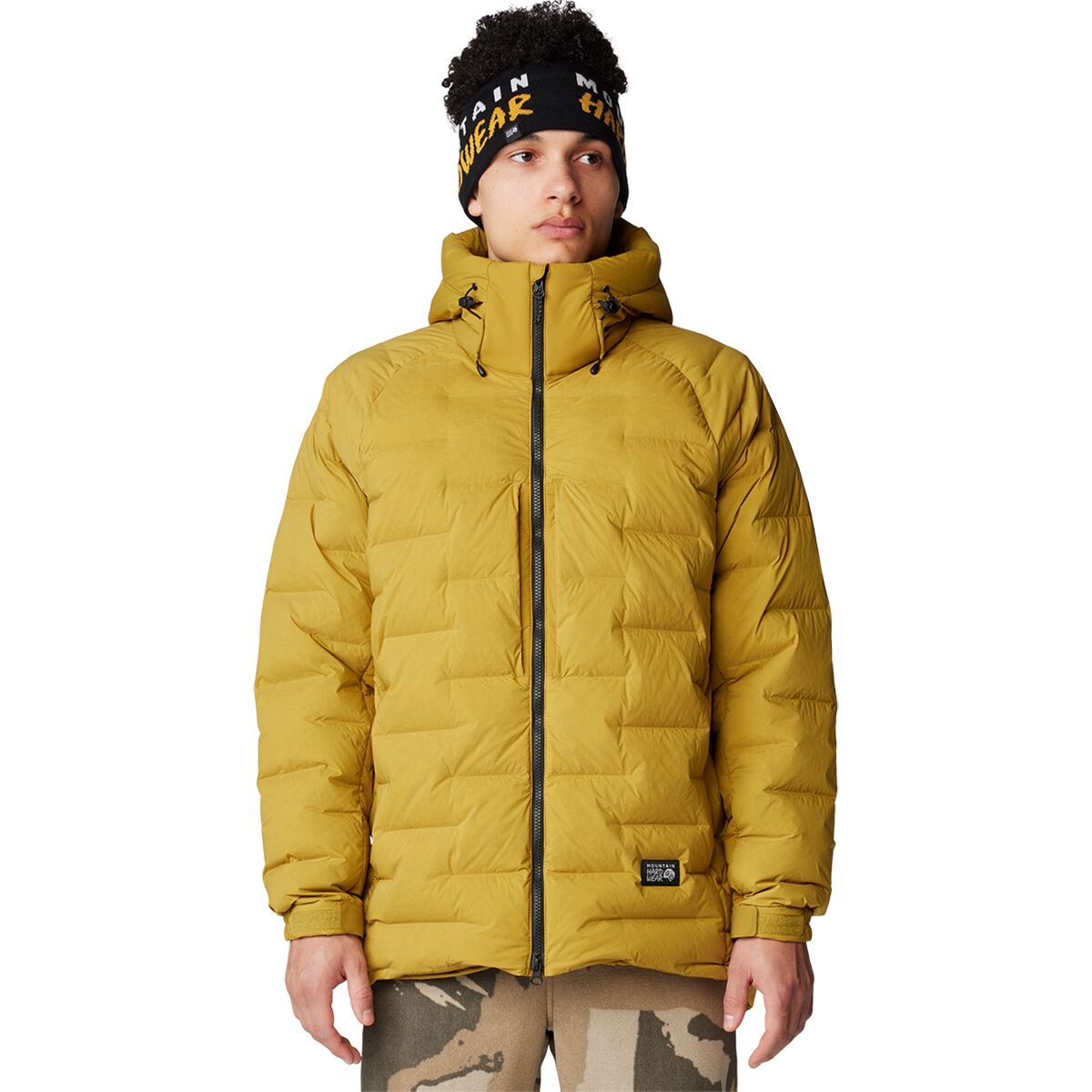 Image of Mountain Hardwear Stretchdown Parka - Men's Dark Bolt, L