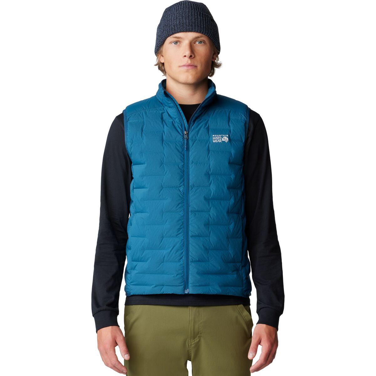 Image of Mountain Hardwear Stretchdown Vest - Men's Dark Caspian, L