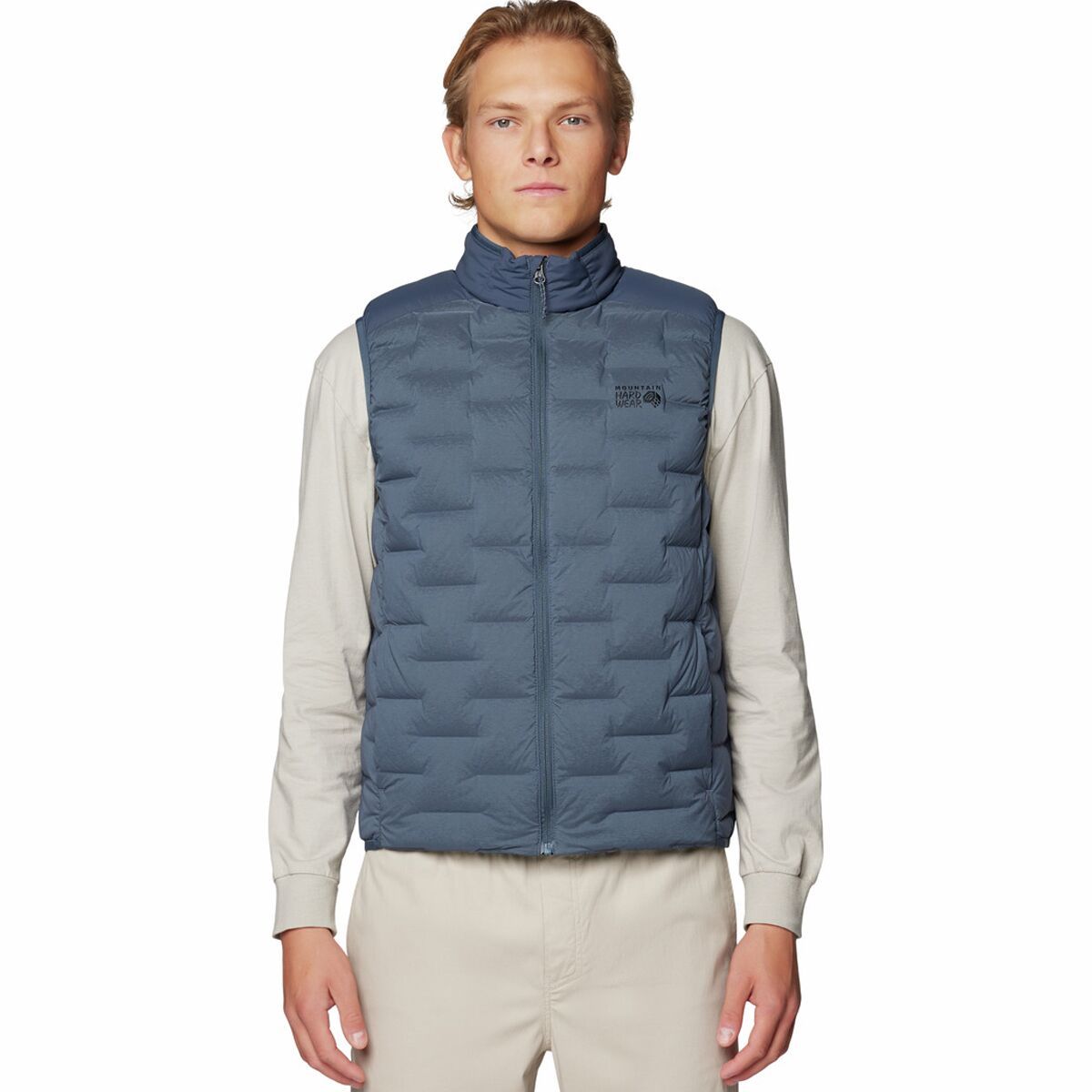 Image of Mountain Hardwear Stretchdown Vest - Men's Moon Blue, L