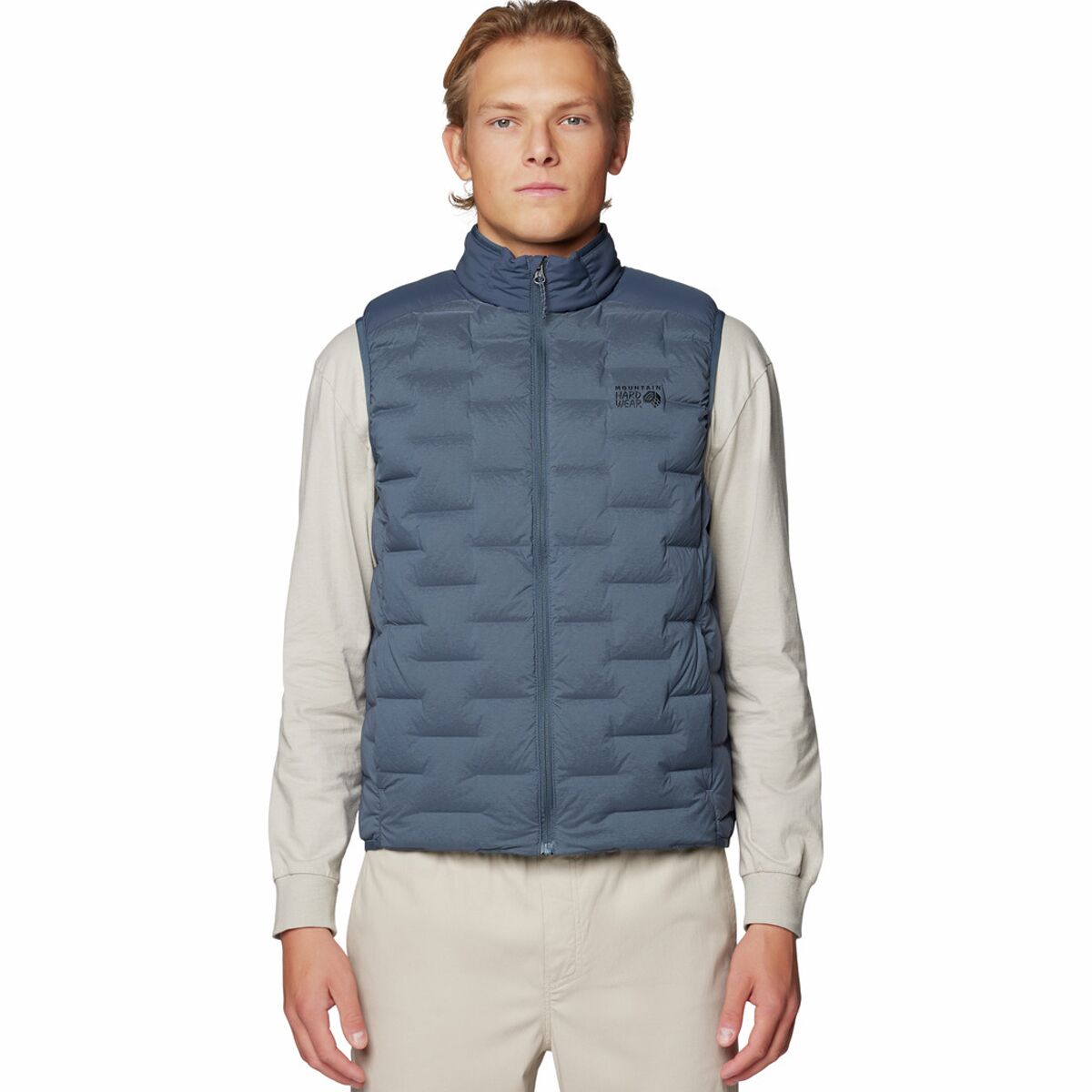 Image of Mountain Hardwear Stretchdown Vest - Men's Moon Blue, M