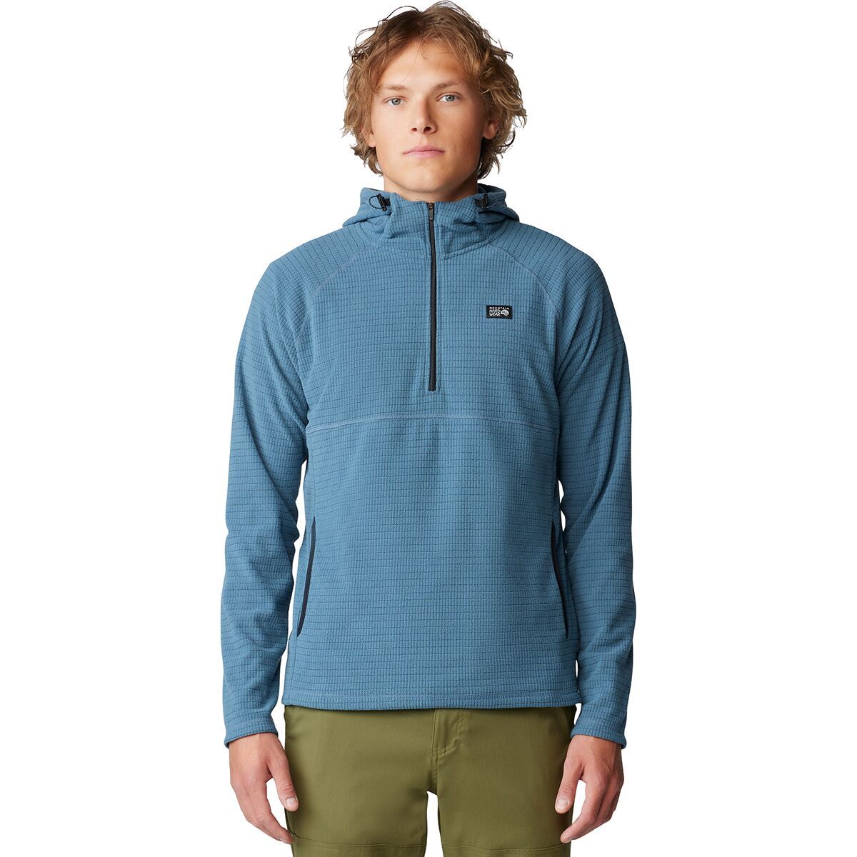 Image of Mountain Hardwear Summit Grid Hoodie - Men's Asiatic Blue, XXL