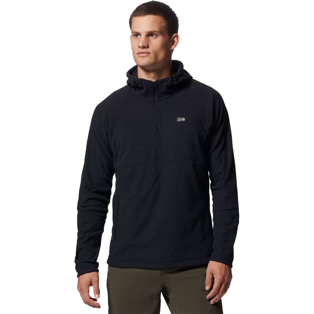Image of Mountain Hardwear Summit Grid Hoodie - Men's Black, L