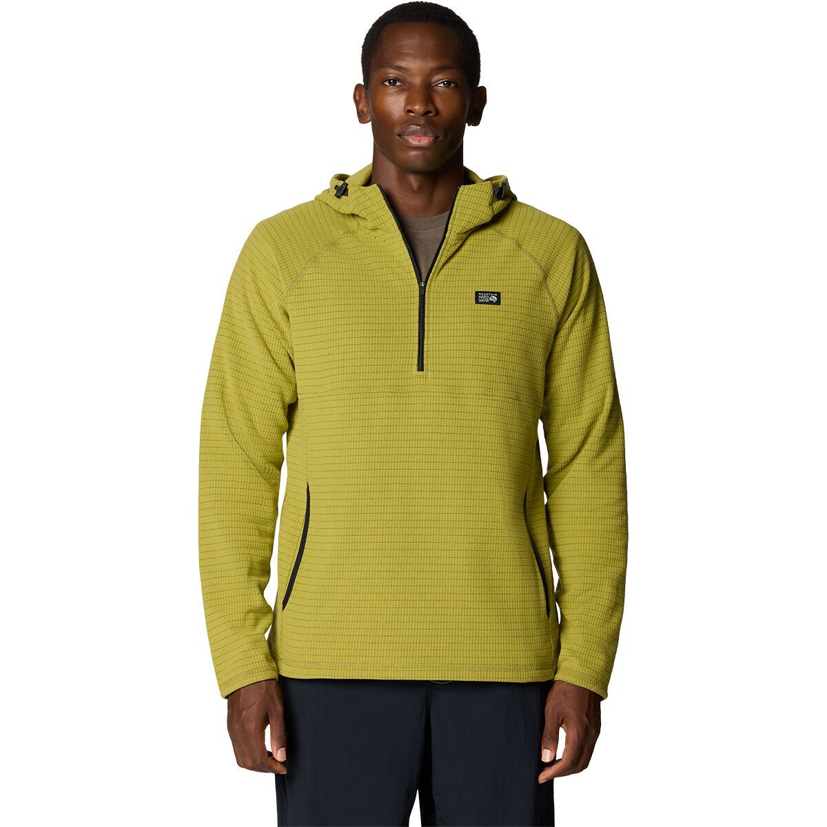 Image of Mountain Hardwear Summit Grid Hoodie - Men's Bright Fatigue, S