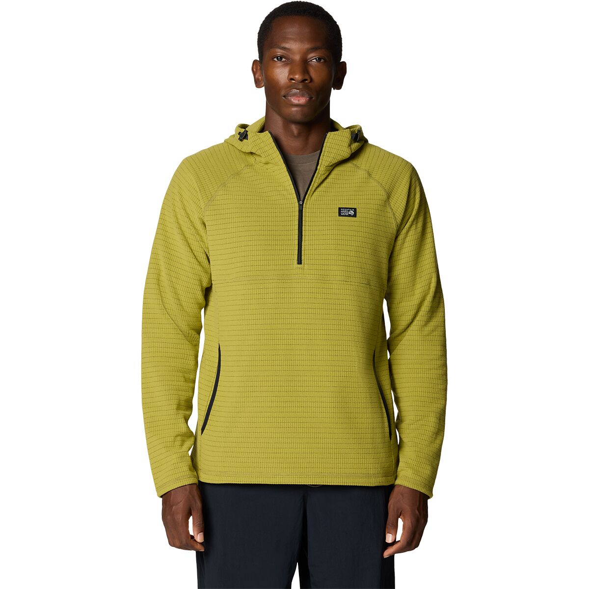 Image of Mountain Hardwear Summit Grid Hoodie - Men's Bright Fatigue, L
