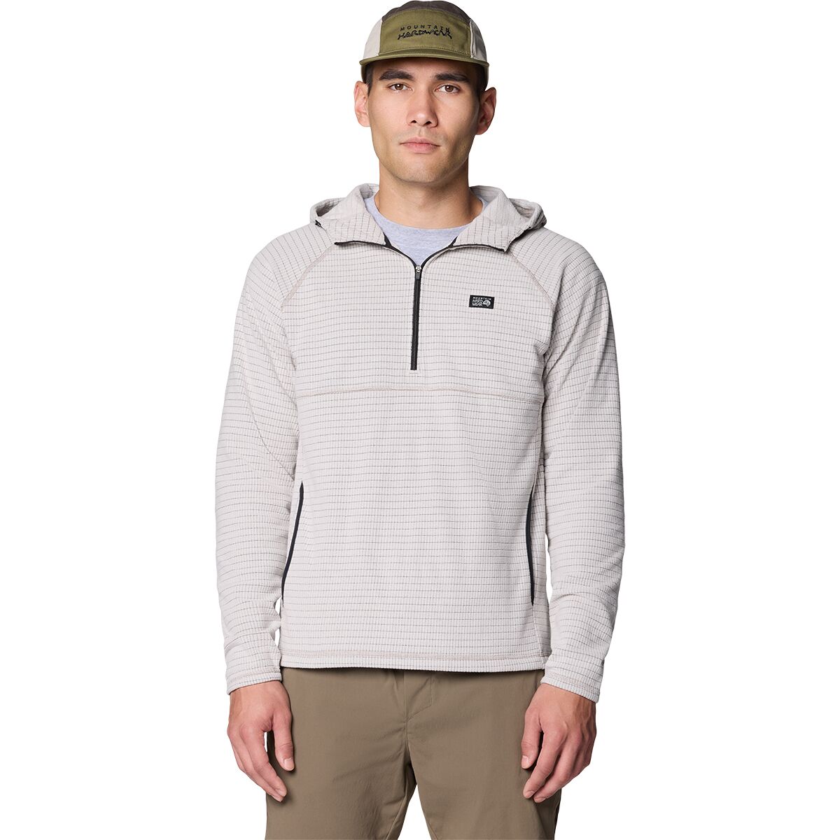 Image of Mountain Hardwear Summit Grid Hoodie - Men's City Fog, XL