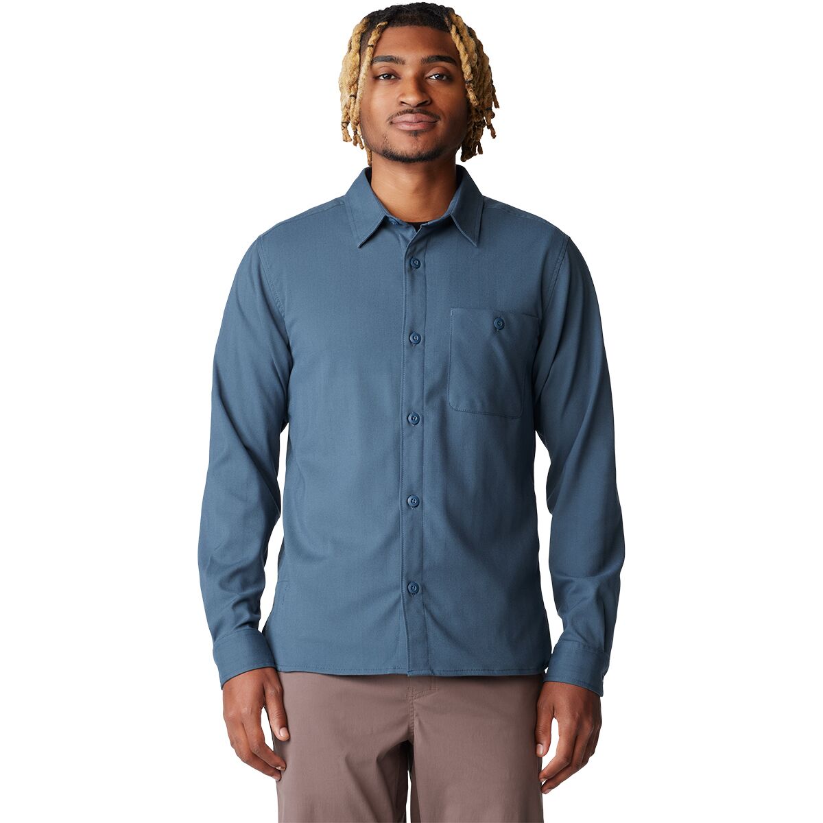 Image of Mountain Hardwear Voyager One Shirt - Men's Montauk Blue, XL