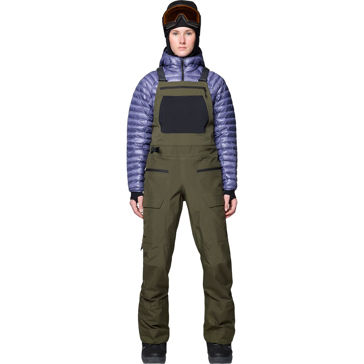 Image of Mountain Hardwear Boundary Ridge GORE-TEX Bib Pant - Women's Dark Pine, S/Reg