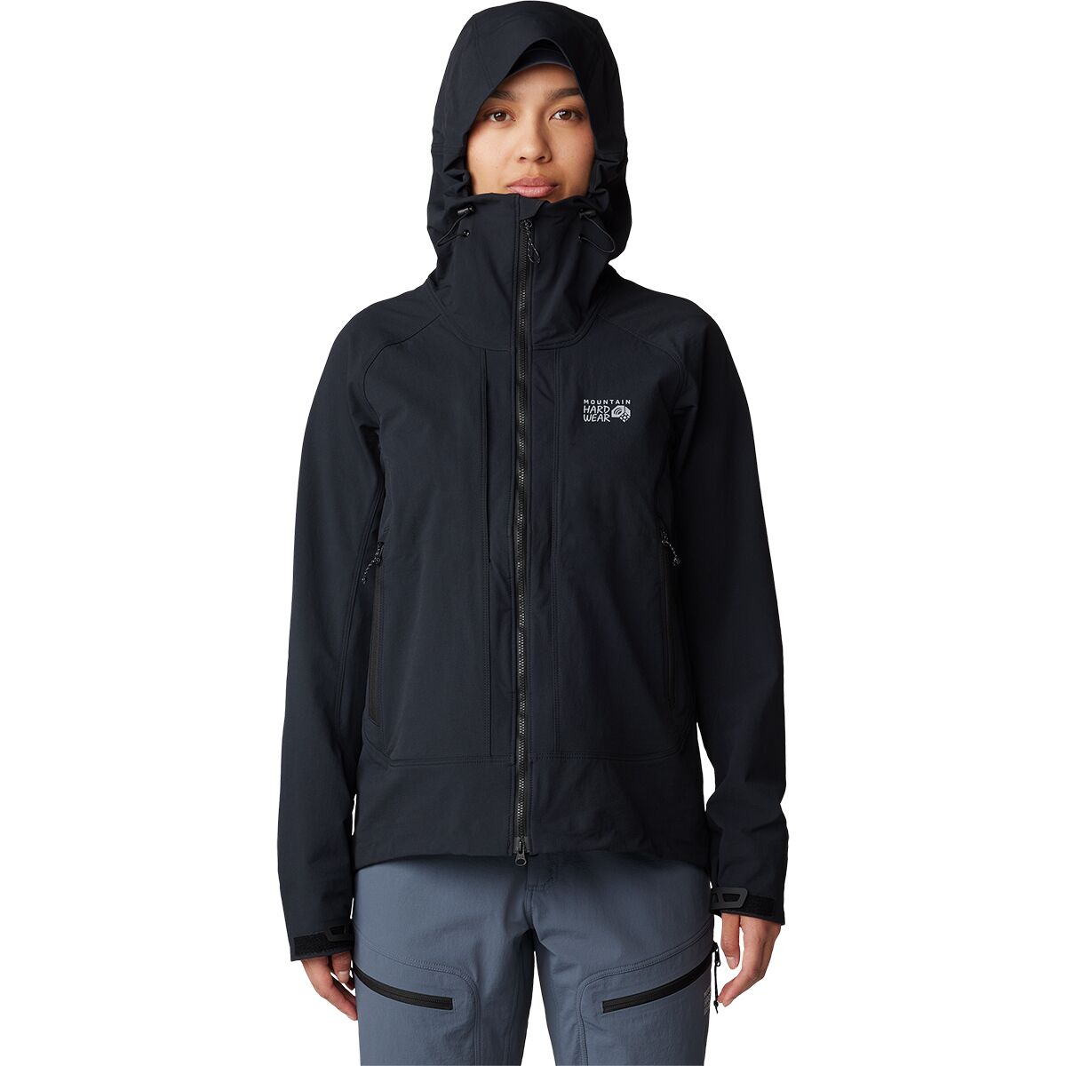 Image of Mountain Hardwear Chockstone Alpine Hooded Jacket - Women's Black, M