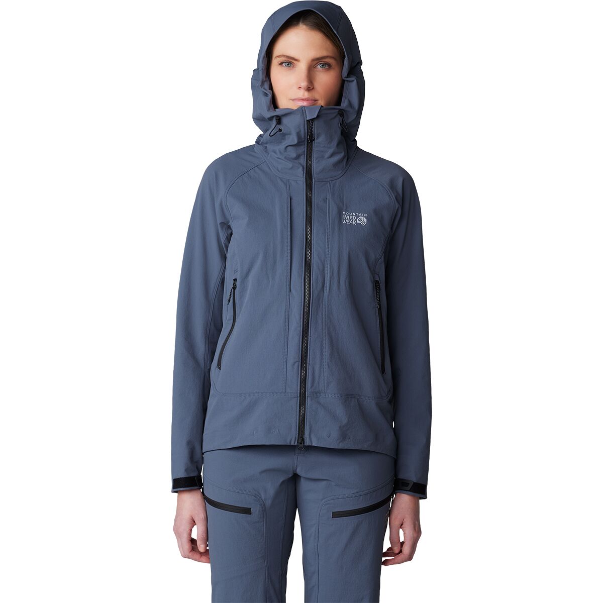 Image of Mountain Hardwear Chockstone Alpine Hooded Jacket - Women's Blue Slate, M