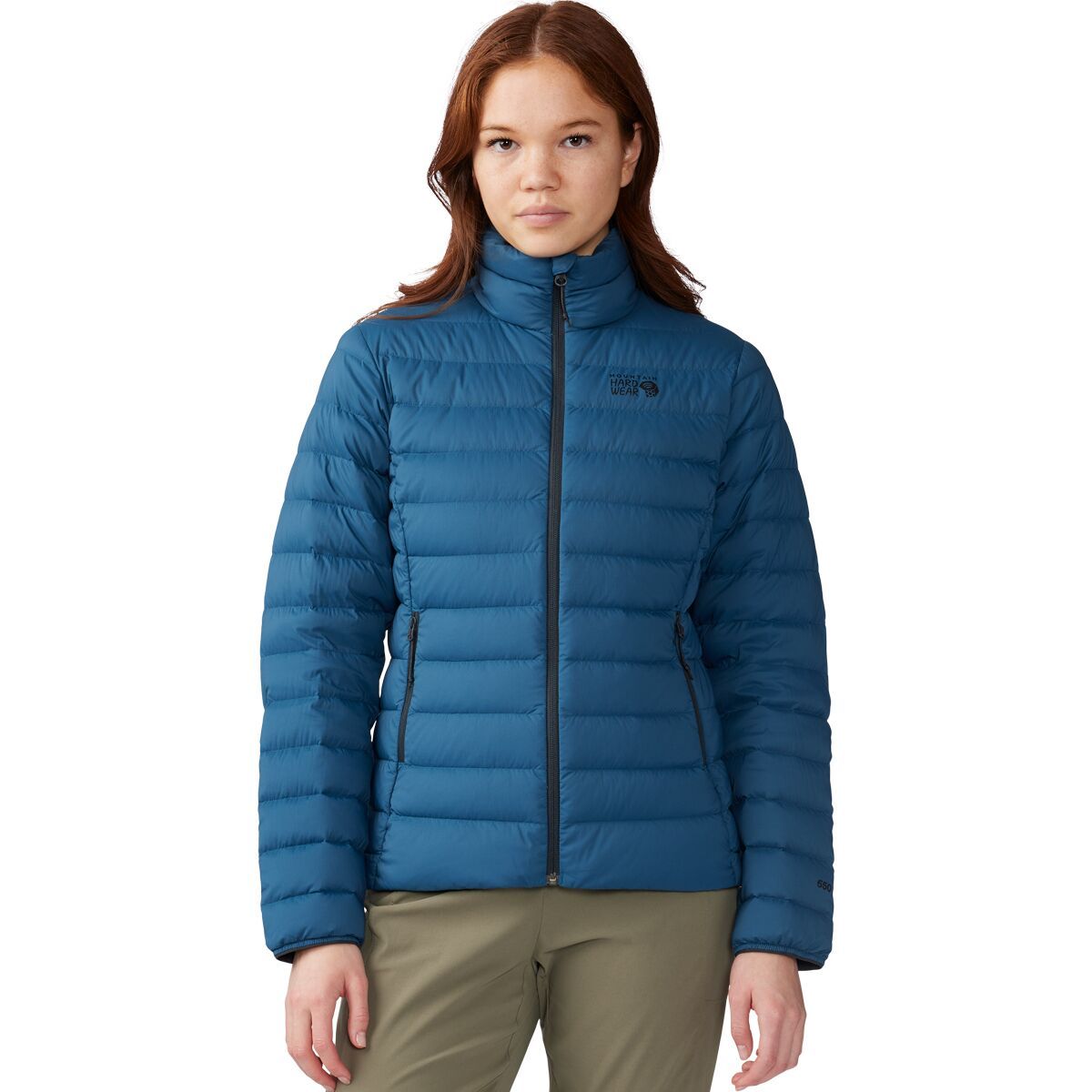 Image of Mountain Hardwear Deloro Down Jacket - Women's Dark Caspian, M