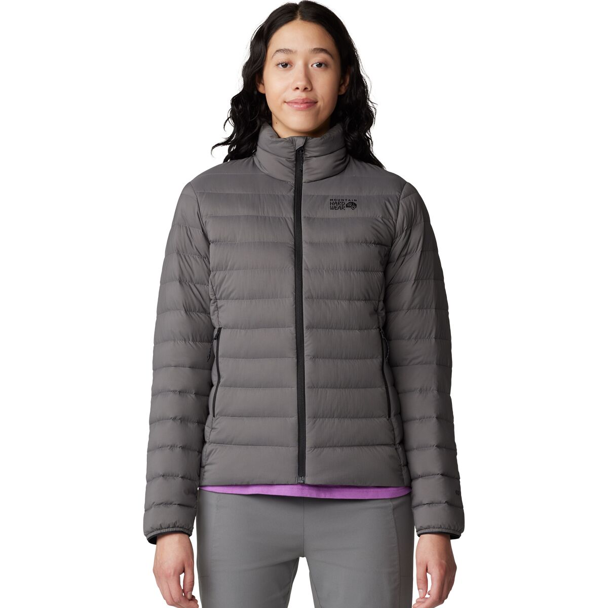 Image of Mountain Hardwear Deloro Down Jacket - Women's Sediment, XS