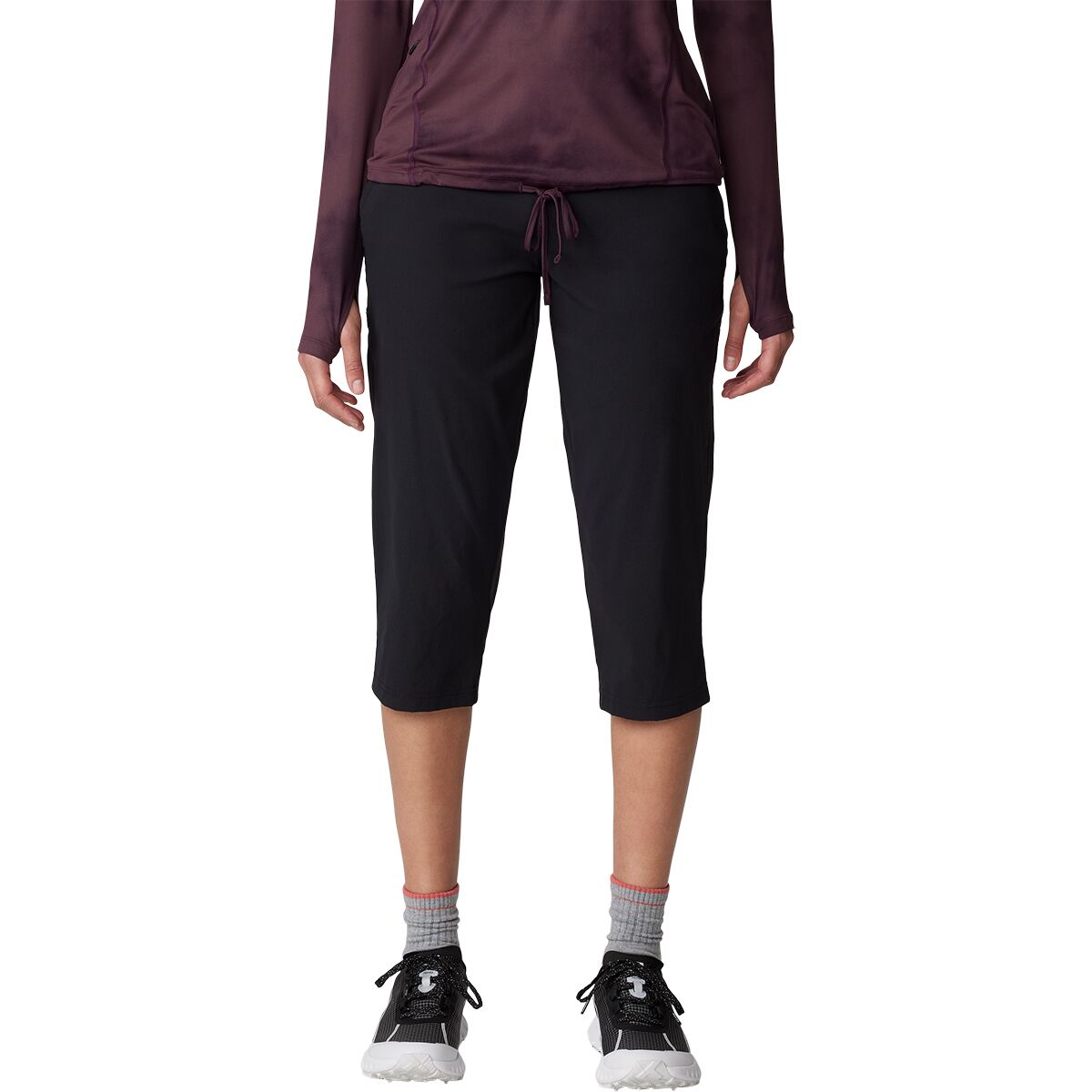 Image of Mountain Hardwear Dynama Capri Pant - Women's Black, S/Reg