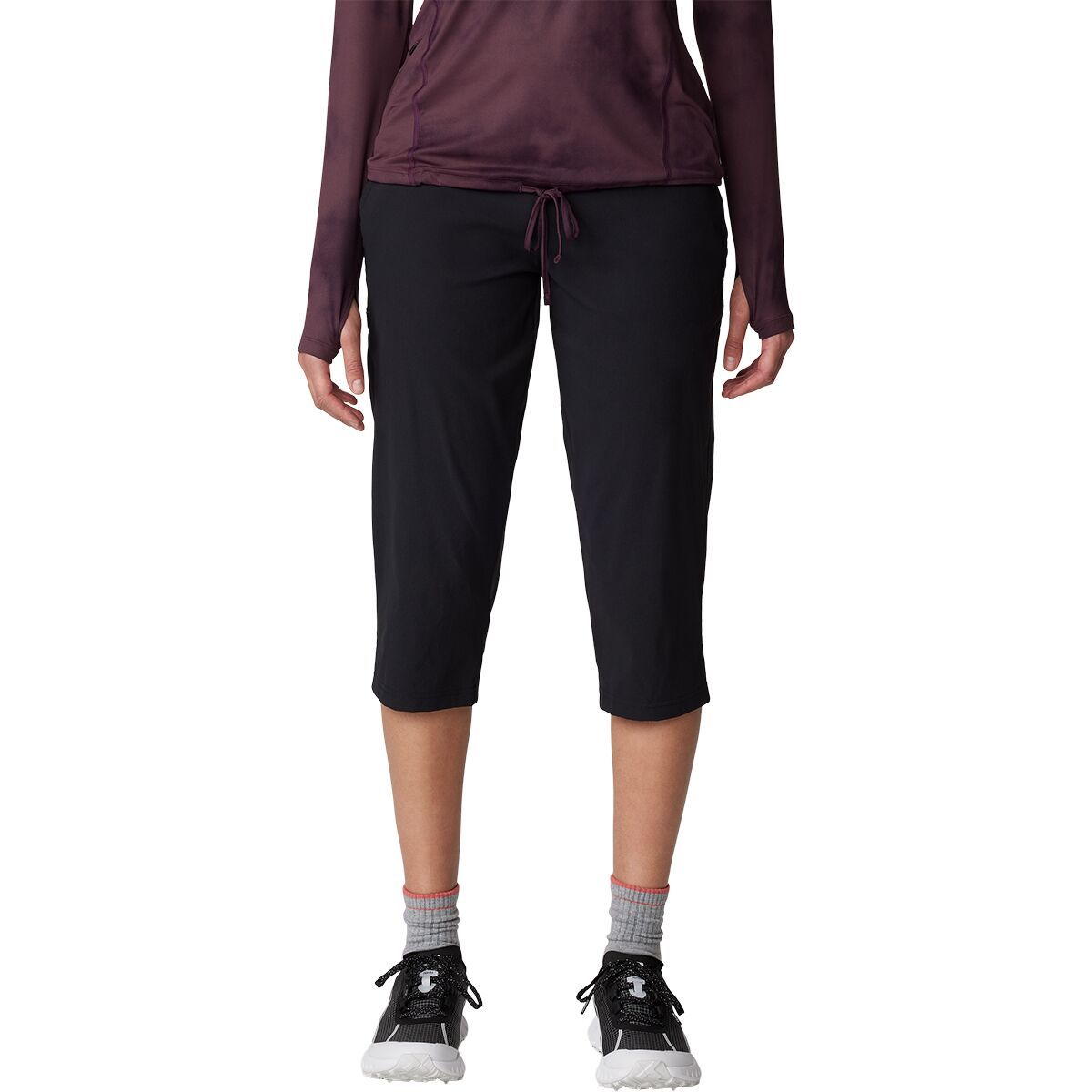 Image of Mountain Hardwear Dynama Capri Pant - Women's Black, M/Reg