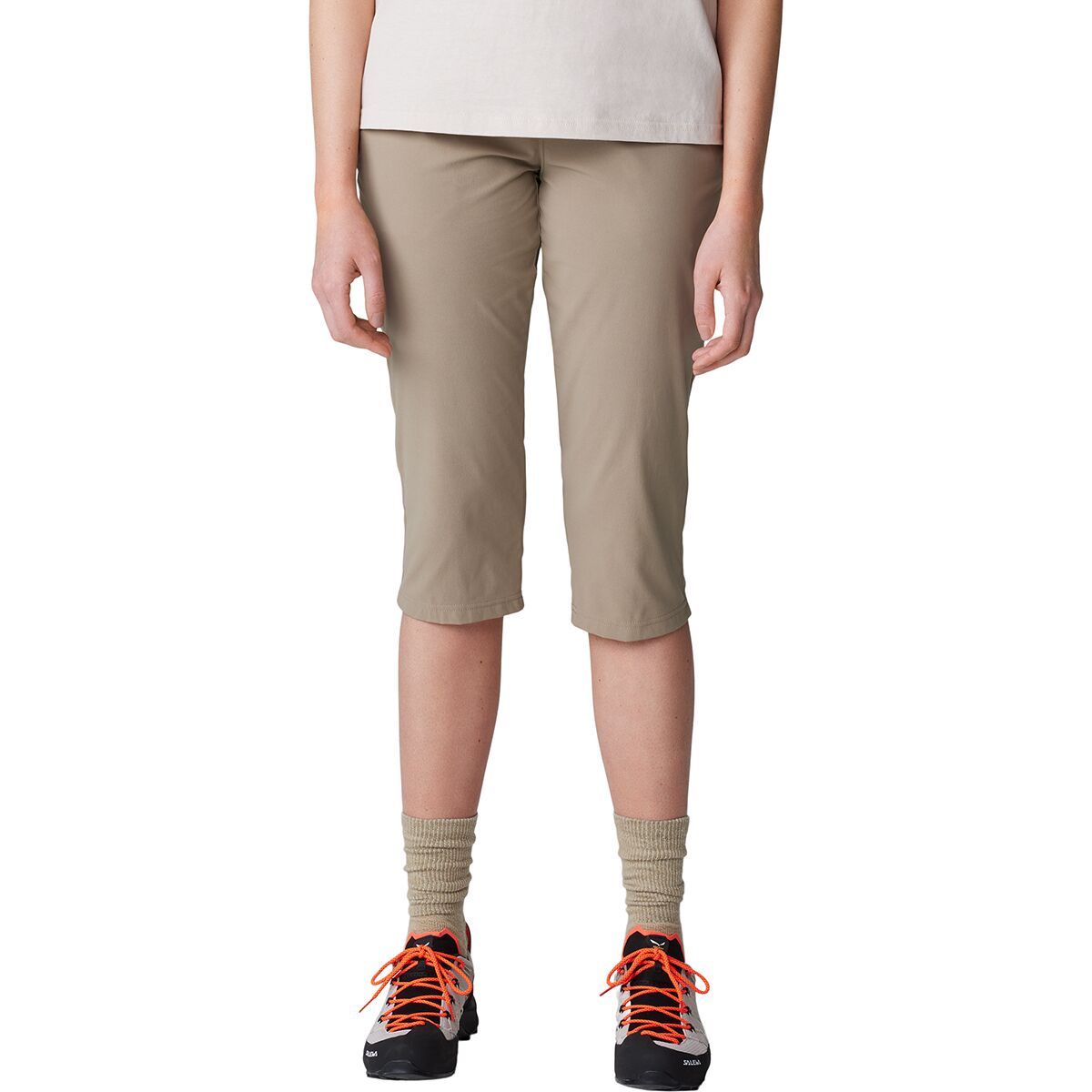 Image of Mountain Hardwear Dynama Capri Pant - Women's Khaki, M/Reg