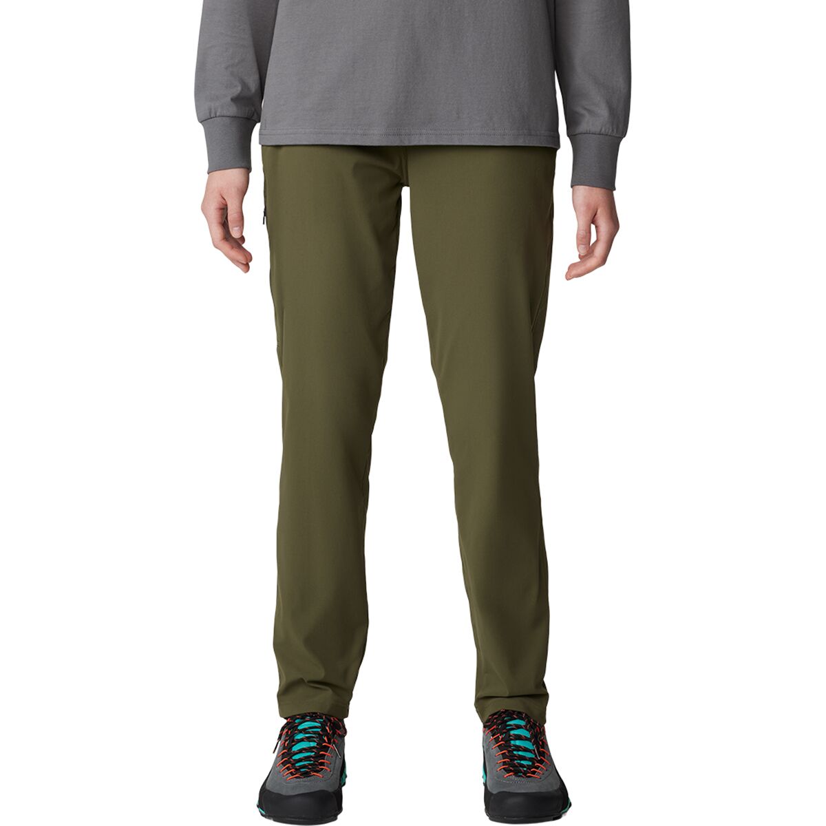 Image of Mountain Hardwear Dynama Ankle Pant - Women's Dark Pine, XL/Reg