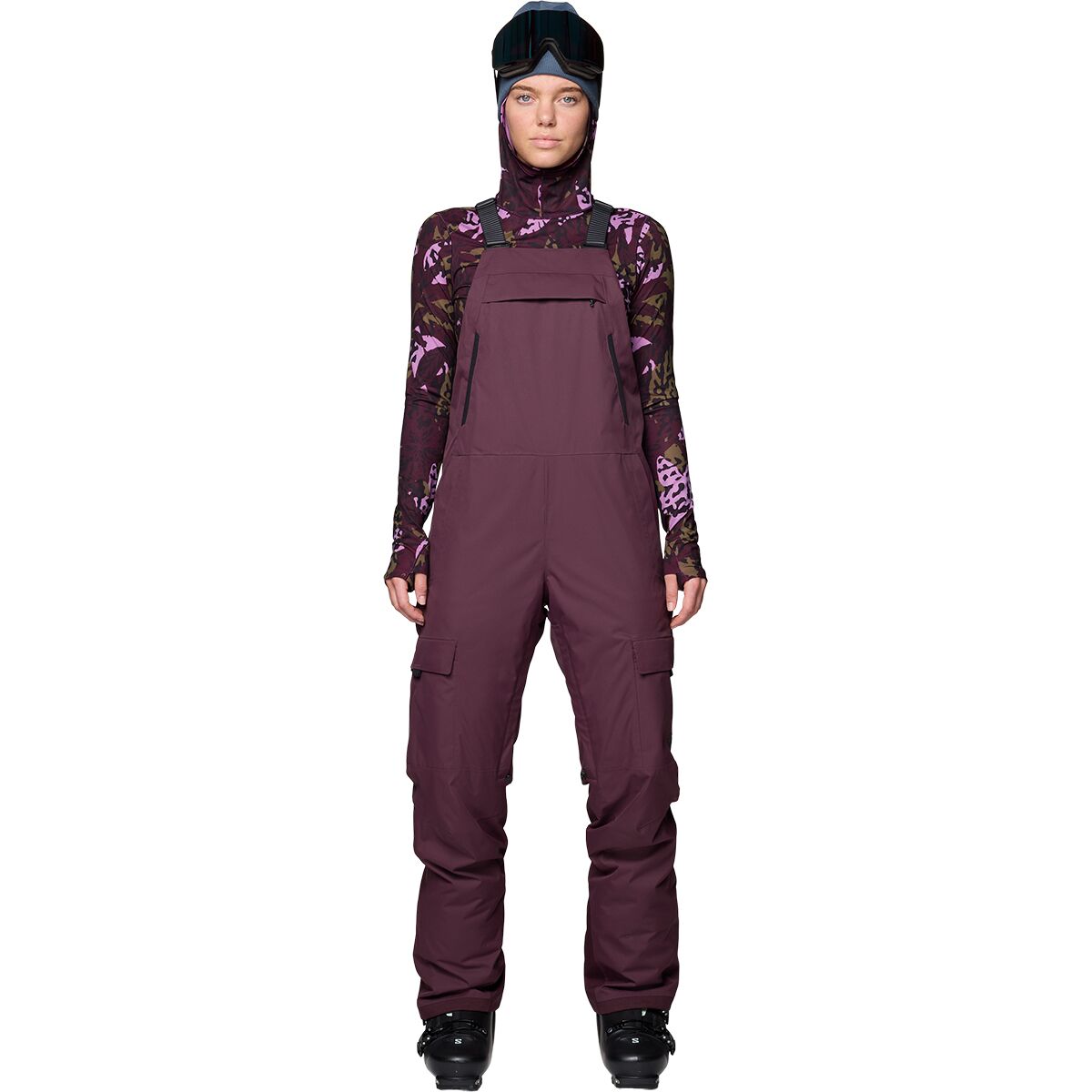 Image of Mountain Hardwear Firefall Bib Pant - Women's Blackberry, XL/Short