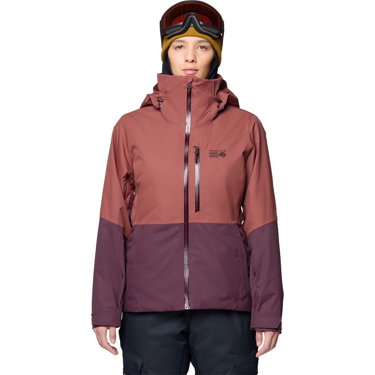 Image of Mountain Hardwear Firefall Jacket - Women's Bourbon Brown/Blackberry, XS