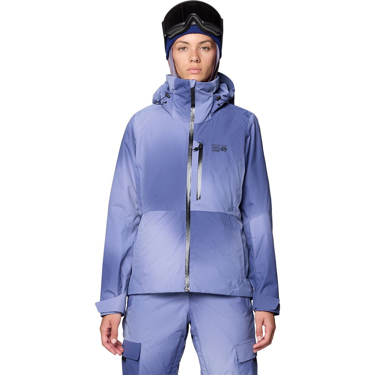Image of Mountain Hardwear Firefall Jacket - Women's Lapis Dusk Ombre Print, M
