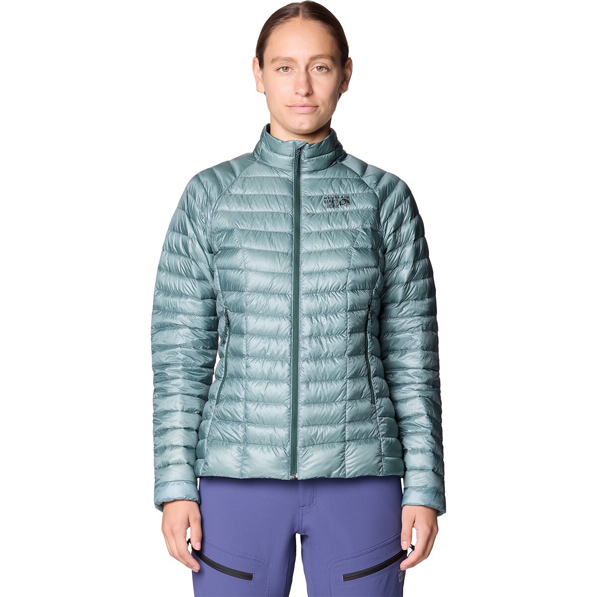 Image of Mountain Hardwear Ghost Whisperer Down Jacket - Women's Blue Sage, M