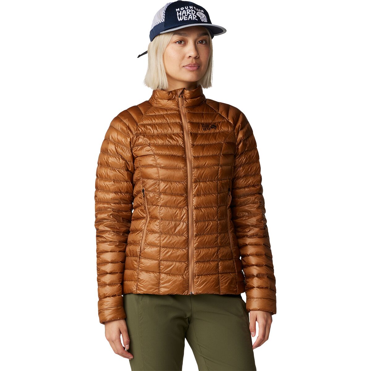 Image of Mountain Hardwear Ghost Whisperer Down Jacket - Women's Copper Clay, S