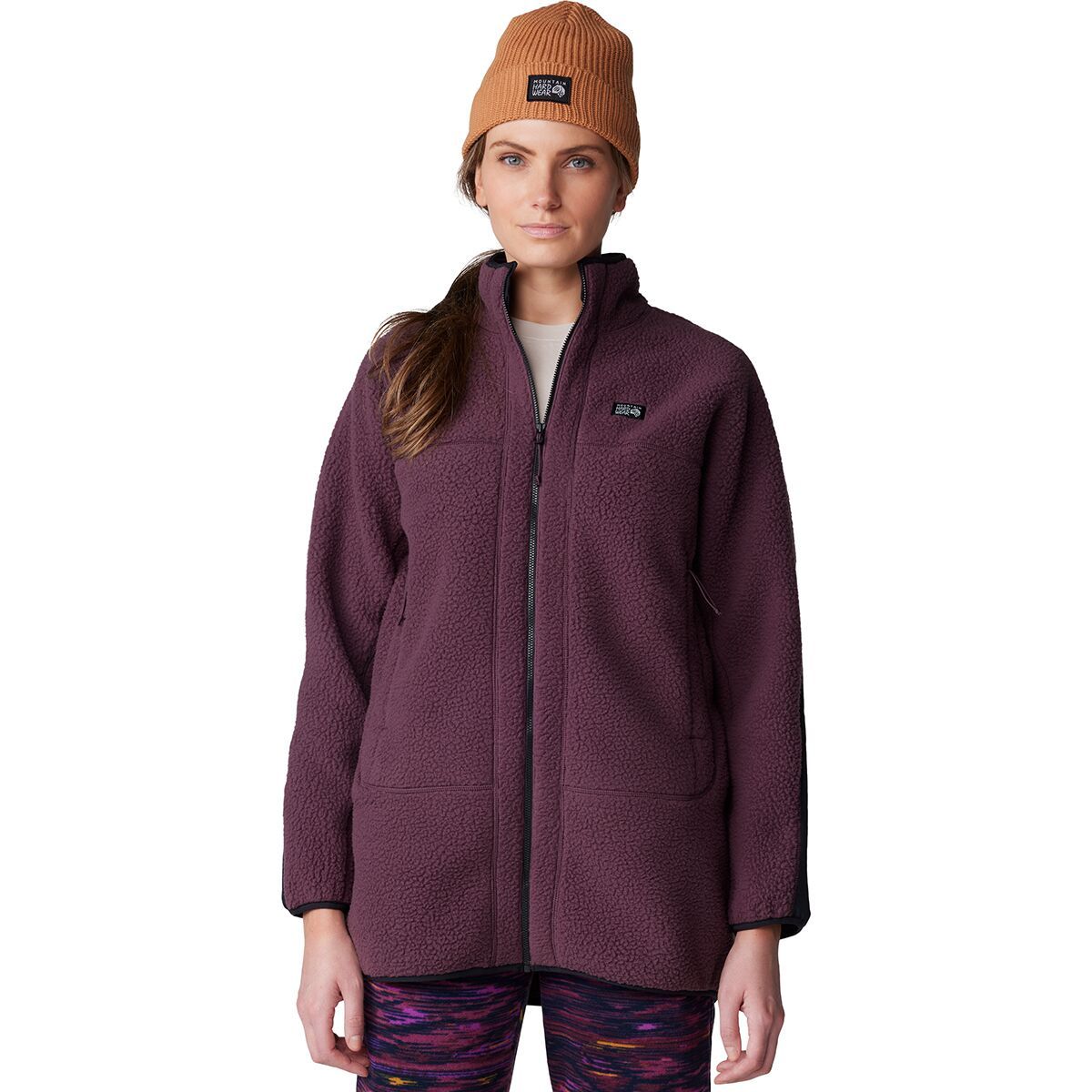 Mountain Hardwear HiCamp Fleece Long Full-Zip Jacket - Women's Blackberry, XL