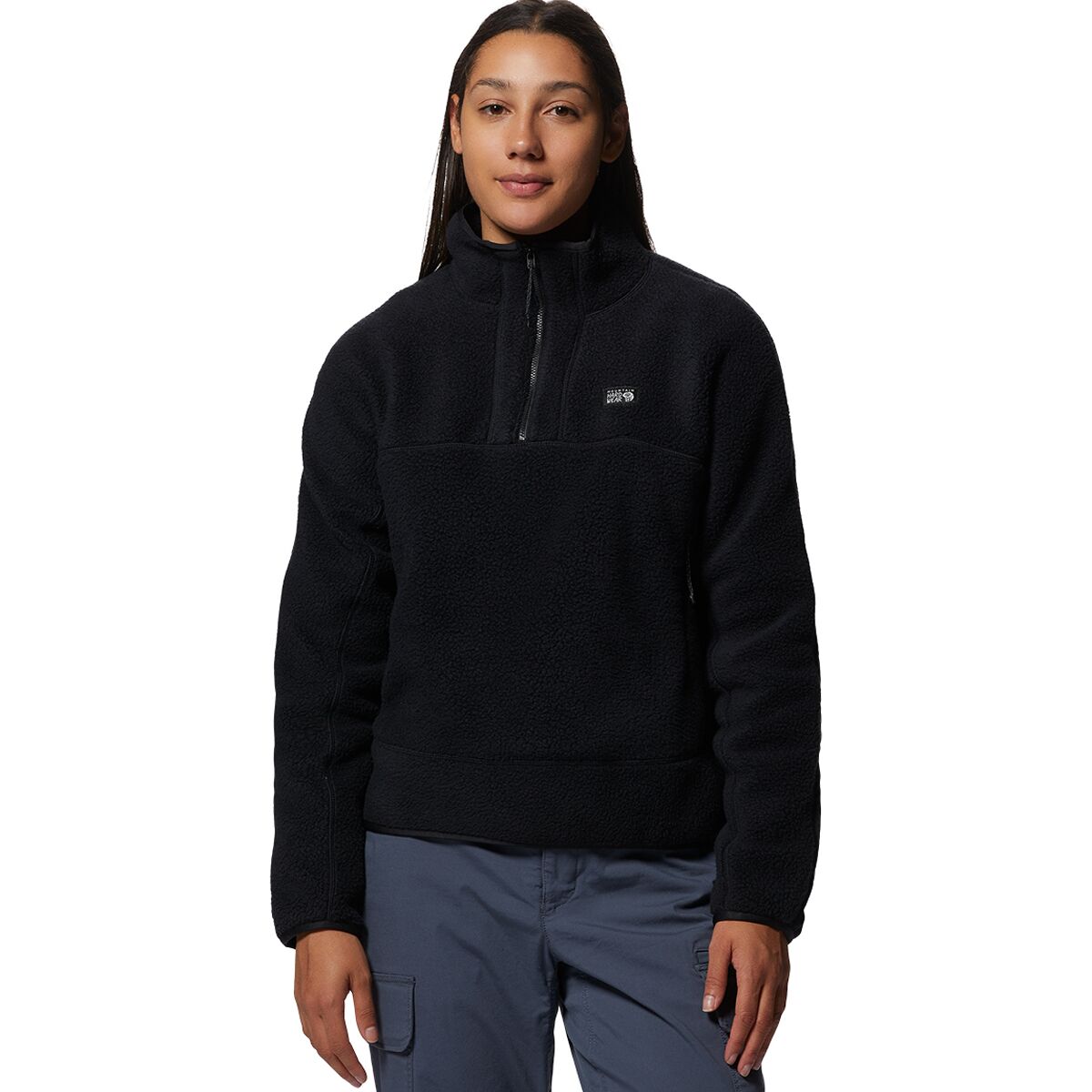 Image of Mountain Hardwear HiCamp Fleece Pullover - Women's Black, XL