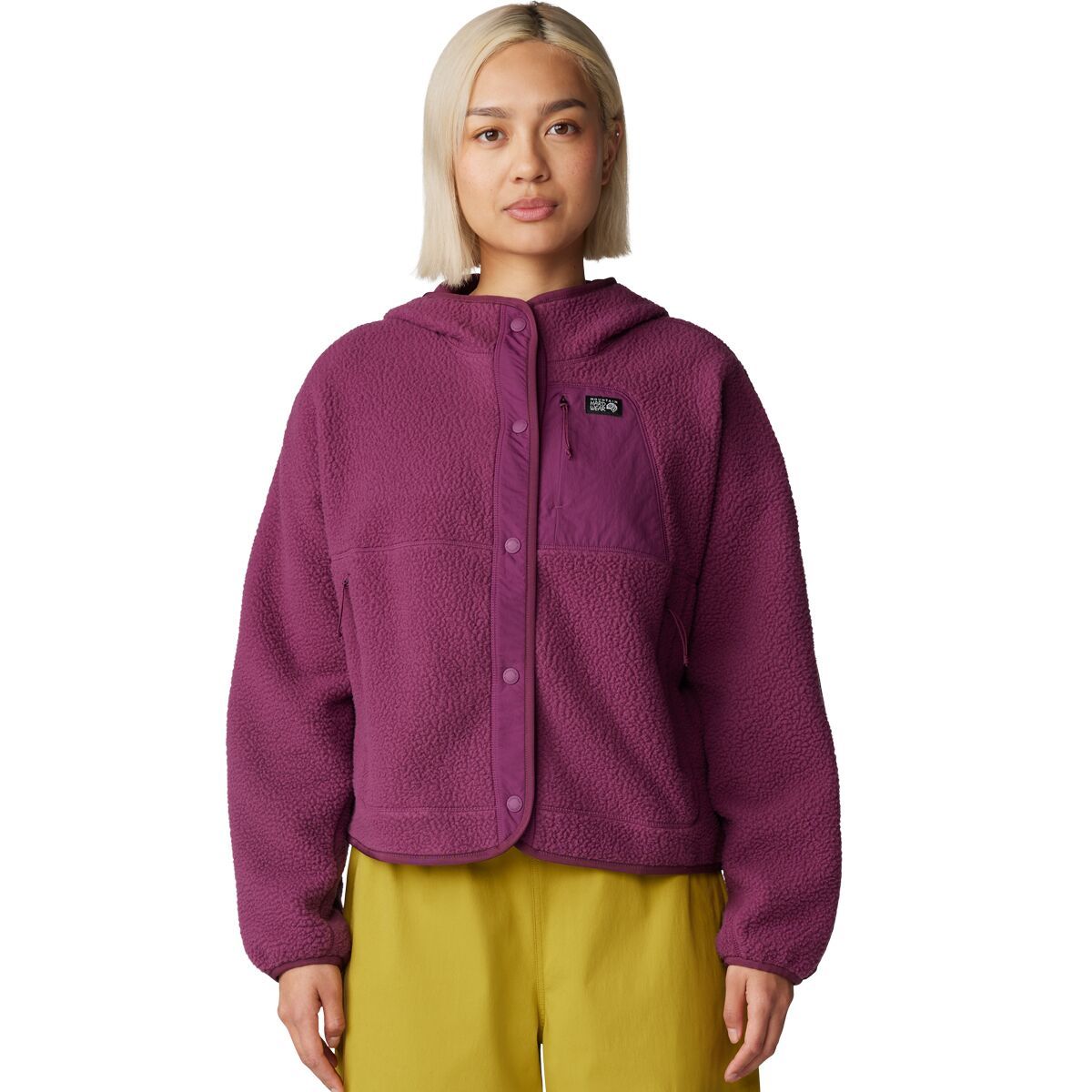 Mountain Hardwear HiCamp Fleece Snap Front Jacket - Women's Sugar Plum, XL