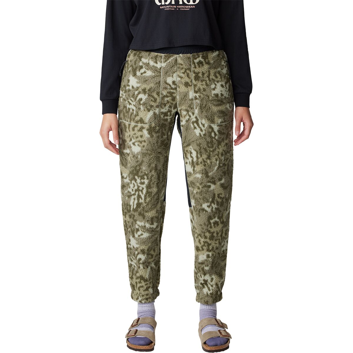 Image of Mountain Hardwear HiCamp Jogger - Women's White Sage Forests Floor Print, L/Reg