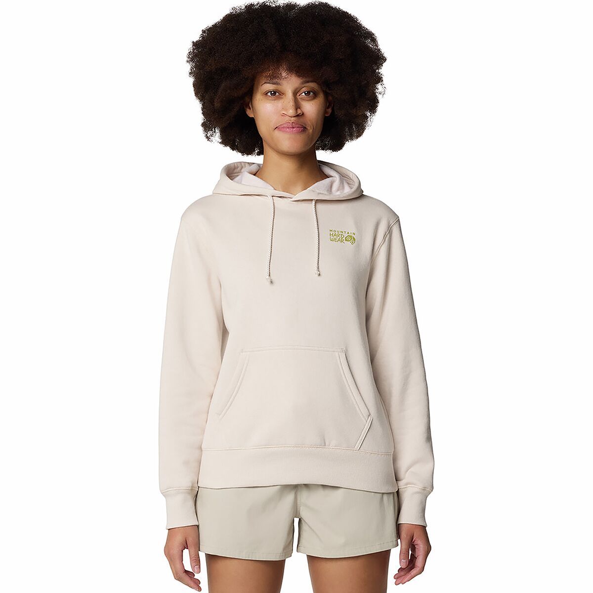 Image of Mountain Hardwear Logo Pullover Hoodie - Women's Talc, XS