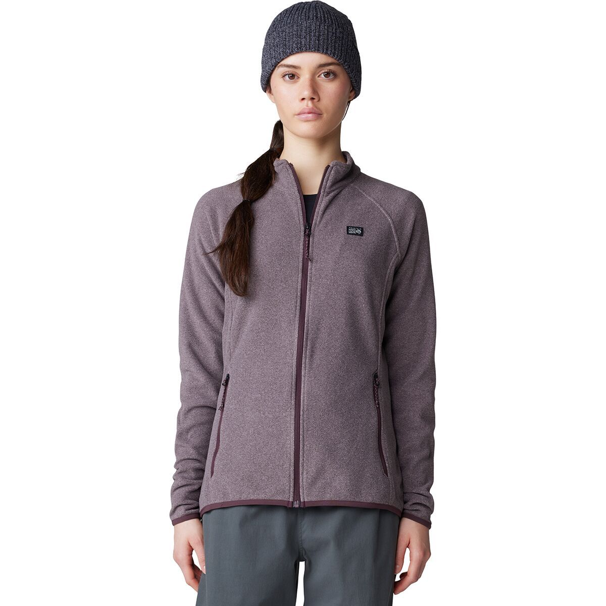 Image of Mountain Hardwear Microchill Full-Zip Jacket - Women's Blackberry Heather, M