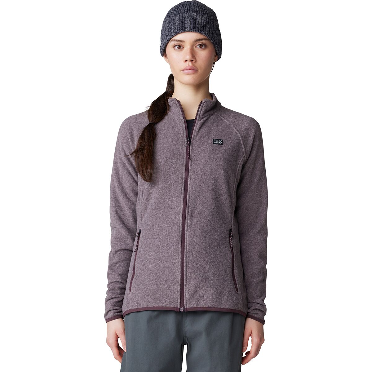 Image of Mountain Hardwear Microchill Full-Zip Jacket - Women's Blackberry Heather, S