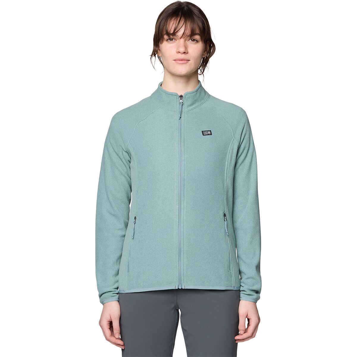 Image of Mountain Hardwear Microchill Full-Zip Jacket - Women's Blue Sage Heather, XS