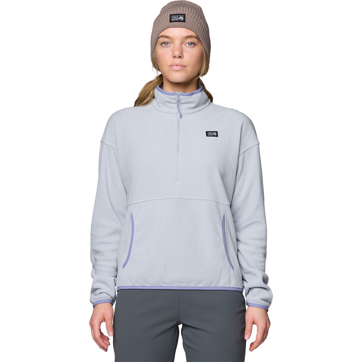 Image of Mountain Hardwear Microchill Pullover - Women's Glacial Heather, L