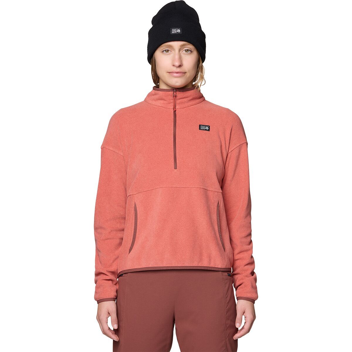 Image of Mountain Hardwear Microchill Pullover - Women's Mars Red, M