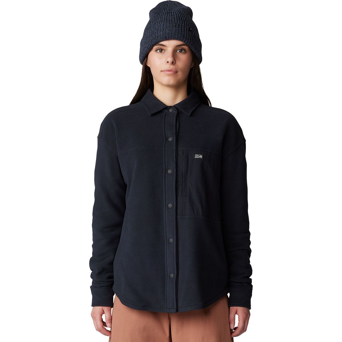 Image of Mountain Hardwear Microchill Shirt - Women's Black, L