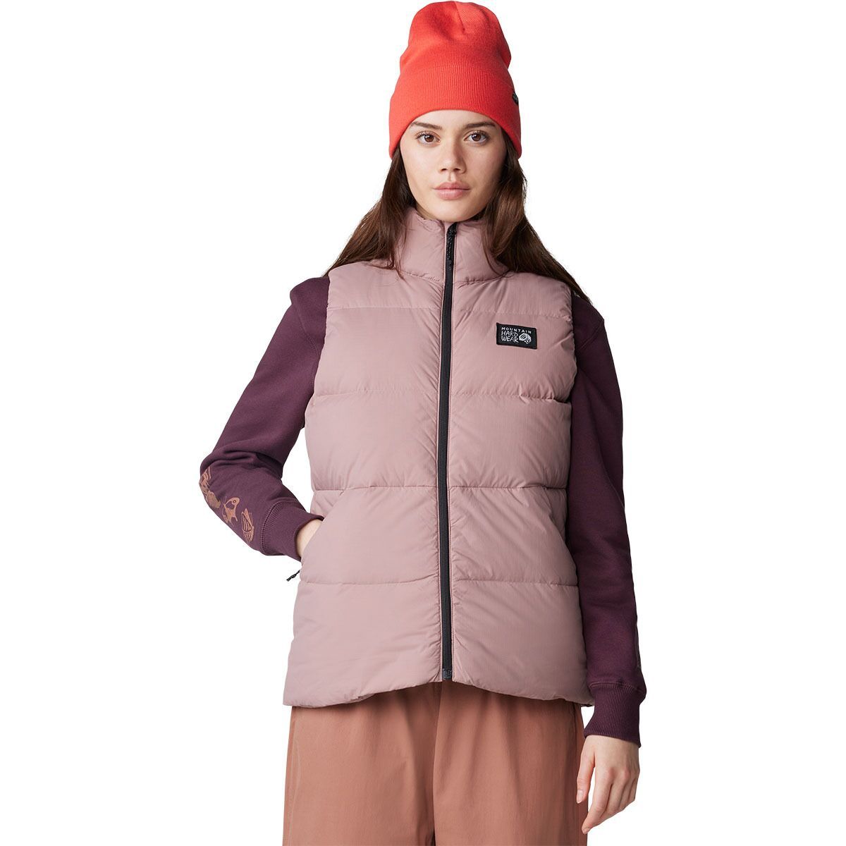 Image of Mountain Hardwear Nevadan Down Vest - Women's Smokey Quartz, S