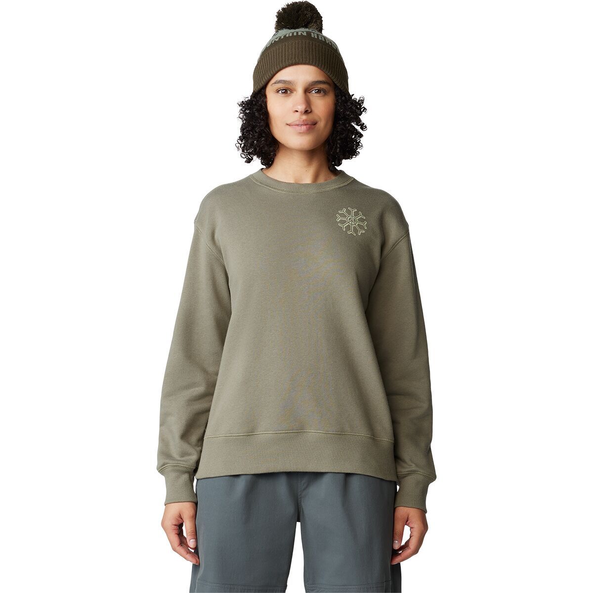 Image of Mountain Hardwear Peace Crew Sweatshirt - Women's Stone Green, XL
