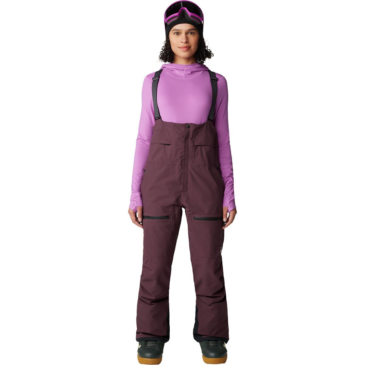 Image of Mountain Hardwear Powder Maven Bib - Women's Blackberry, XS/Reg