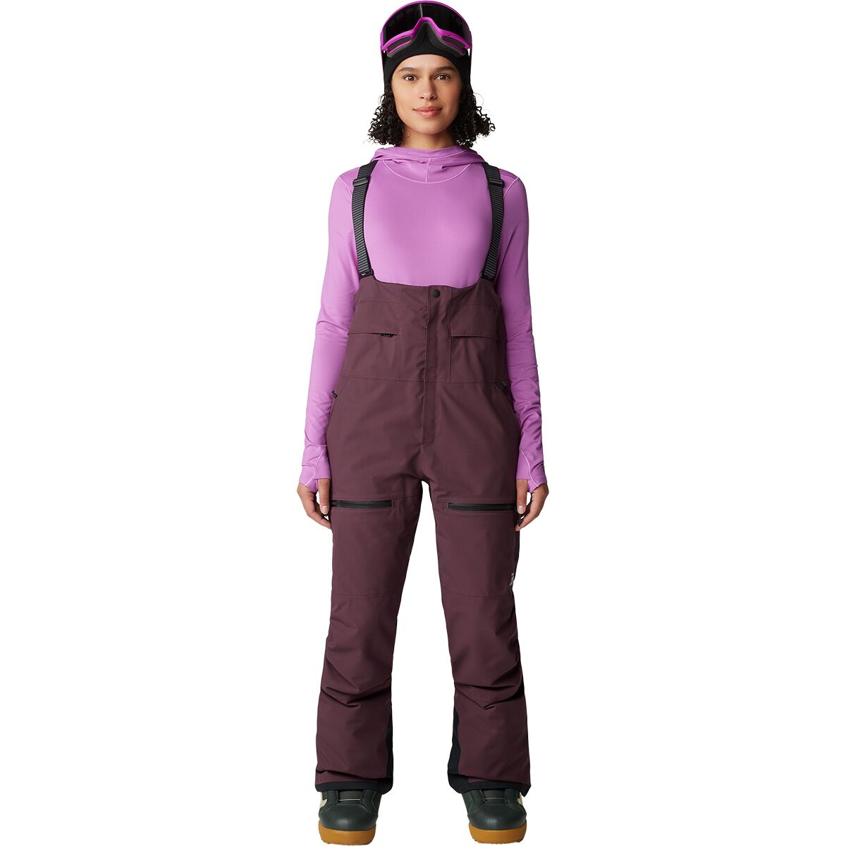 Image of Mountain Hardwear Powder Maven Bib - Women's Blackberry, L/Reg